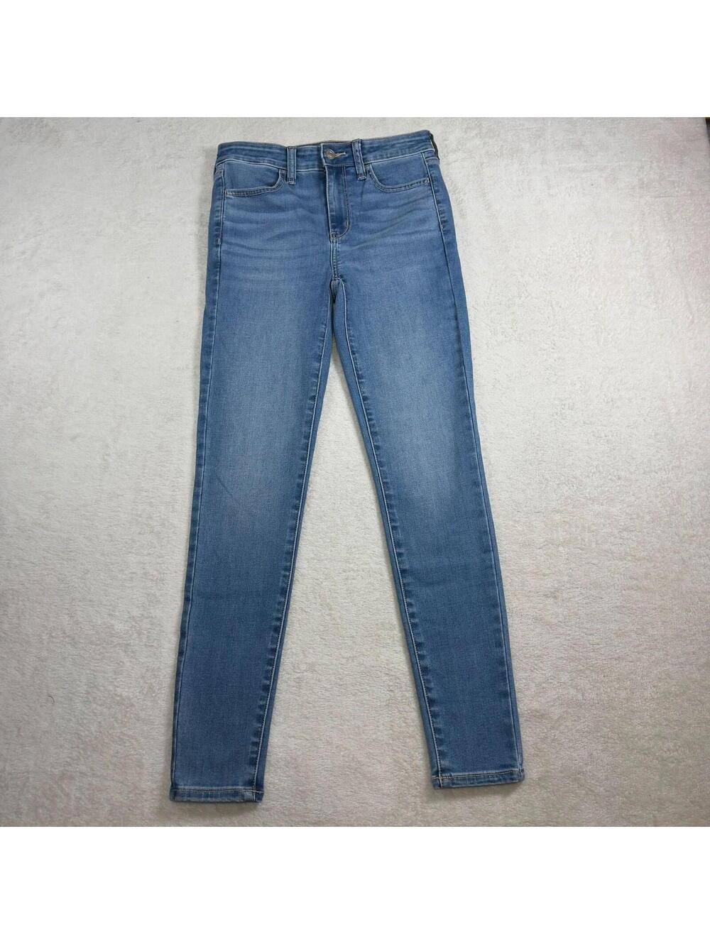 American Eagle Skinny Jeans Medium-Light Jeans Womens 4 High Rise Zipper